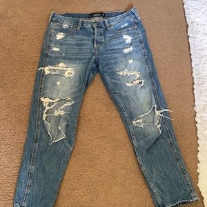 Hollister Vintage Boyfriend Ripped Jeans